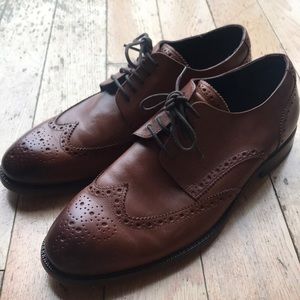Cole Haan Brown wingtip Oxford shoes